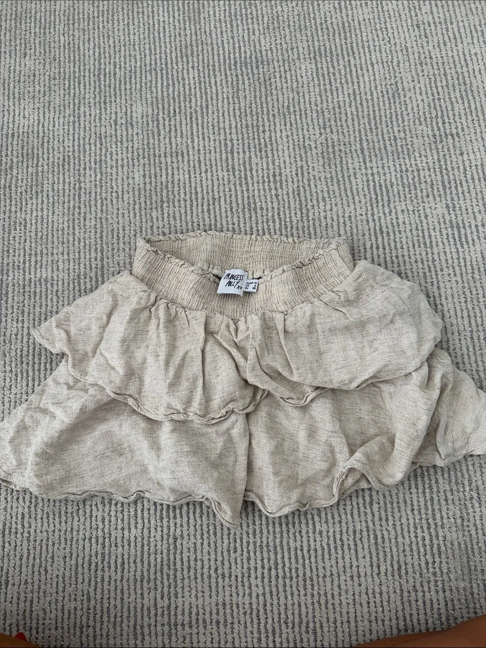 Princess Polly Beige Ruffle Tiered Skirt